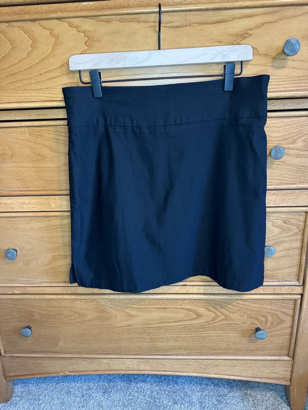 Rafaella Black Womens Skirt with Built in Shorts Size Medium Timeless Stretch